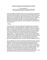 Trends in Organic Fruit Production in the US