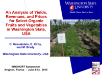 An Analysis of Yields, Revenues, and Prices for Select Organic Fruits and Vegetables in Washington State, USA