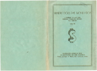 Where Does The Money Go?: A Summary of 4-H Club Personal Financial Records for 1938-39