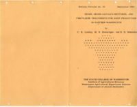 Grass, Grass-Alfalfa Mixtures, and Fertilizer Treatments for Beef Production in Eastern Washington