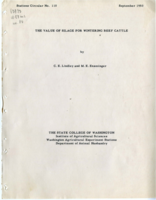 The Value of Silage for Wintering Beef Cattle