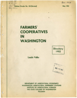 Farmers' Cooperatives in Washington (Revised)