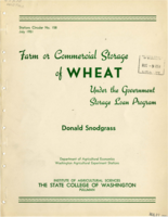 Farm or Commercial Storage of Wheat Under the Government Storage Loan Program