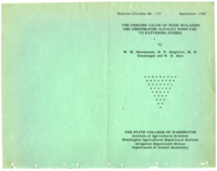 The Feeding Value of Wood Molasses and Dehydrated Alfalfa When Fed to Fattening Steers
