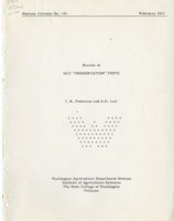 Result of Hay "Preservation" Tests