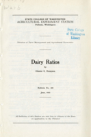 Dairy Ratios
