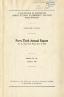 Forty-Third Annual Report for the Fiscal Year Ended June 30, 1933