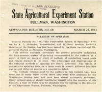 Bulletin On Spraying