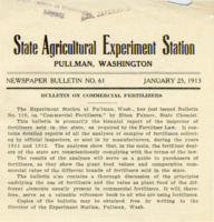 Bulletin On Commercial Fertilizers