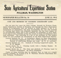 Cost And Methods of Clearing Logged-Off Land