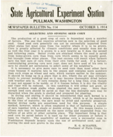 Selecting And Storing Seed Corn