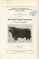 Beef Cattle Feeding Experiments