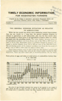 Timely Economic Information for Washington Farmers Number 9, 1932 August: The General Business Situation as Related To Agriculture