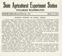 Winter Injury To Fruit Trees