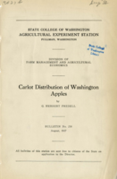 Carlot Distribution of Washington Apples
