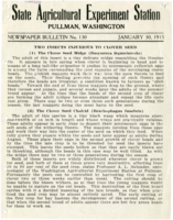 Two Insects Injurious To Clover Seed