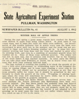 Winter Kill Of Apple Trees