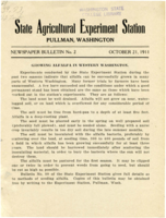 Growing Alfalfa In Western Washington.