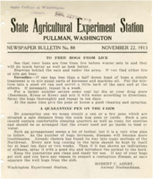 To Free Hogs From Lice