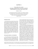 “Towns They Have None”: Diverse Subsistence and Settlement Strategies in Native New England
