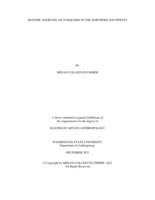 Isotopic Sourcing of Turquoise in the Northern Southwest