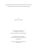 CHARACTERIZATION OF RECYCLED CFRP FOR ELECTRICALLY CONDUCTIVE CONCRETE WITH SELF-DEICING ABILITY AND ADDED STRENGTH
