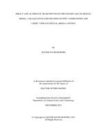 PIRACY AND ALTERNATE TRADE ROUTES IN THE GOLDEN AGE OF DIGITAL MEDIA: A QUALITATIVE EXPLORATION OF HTPC COMMUNITIES AND USERS’ VIEWS OF DIGITAL MEDIA CONTENT
