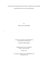 QUANTITATIVE FOOD WEBS TO DETANGEL CO-LIMITATION AND GUIDE RESTORATION IN NATAL SALMON STREAMS