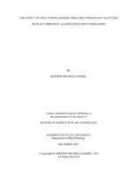 THE EFFECT OF HEAT STRESS AND BACTERIA-DELIVERED PLANT ELICITORS ON PLANT IMMUNITY AGAINST ROOT-KNOT NEMATODES