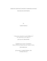 Designing Resource Efficient Embedded Systems for Health Monitoring