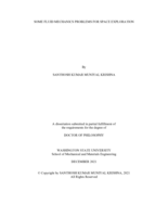 Some fluid mechanics problems for space exploration