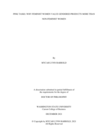 Pink Tasks: Why Feminist Women Value Gendered Products More Than Non-Feminist Women