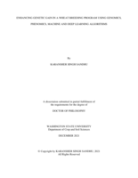 ENHANCING GENETIC GAIN IN A WHEAT BREEDING PROGRAM USING GENOMICS, PHENOMICS, MACHINE AND DEEP LEARNING ALGORITHMS