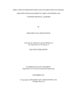 SIMULATION OF GROUNDWATER FLOW DYNAMICS FOR SUSTAINABLE GROUNDWATER MANAGEMENT IN ARID, UNCONFINED AND CONFINED REGIONAL AQUIFERS