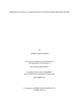 MODELING OF NEURAL ACTION POTENTIAL IN THE ELECTRO-DIFFUSION REGIME