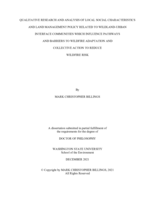 Qualitative Research and Analysis of Local Social Characteristics and Land Management Policy Related to Wildland-Urban Interface Communities which Influence Pathways and Barriers to Wildfire Adaptation and Collective Action to Reduce Wildfire Risk