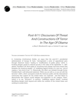 Post-9/11 Discourses Of Threat And Constructions of Terror In the Age of Obama