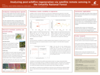 Analyzing post-wildfire regeneration via satellite remote sensing in the Umatilla National Forest