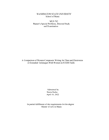 A Comparison of Women Composers Writing for Flute and Electronics or Extended Techniques With Women in STEM Fields
