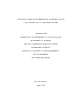 Nitrogen Dynamics and Greenhouse Gas Production in Yaqui Valley
