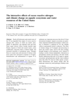 The interactive effects of excess reactive nitrogen and climate change on aquatic ecosystems and water resources of the United States