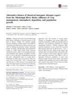 Alternative futures of dissolved inorganic nitrogen export from the Mississippi River Basin: influence of crop management, atmospheric deposition, and population growth