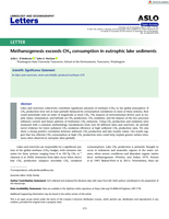 Methanogenesis exceeds CH4 consumption in eutrophic lake sediments