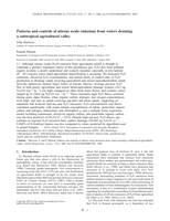 Patterns and controls of nitrous oxide emissions from waters draining a subtropical agricultural valley
