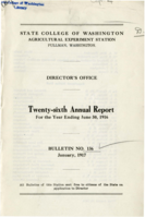 Director's Office: Twenty-sixth Annual Report For the Year Ending, June 30, 1916