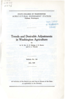 Trends and Desirable Adjustments in Washington Agriculture