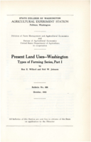 Present Land Uses - Washington: Types of Farming Series, Part I