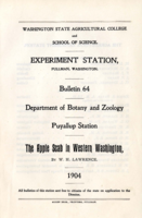 The Apple Scab in Western Washington