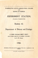 A New Sugar Beet Pest, and Other Insects Attacking the Beet