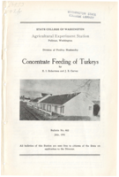 Concentrate Feeding of Turkeys